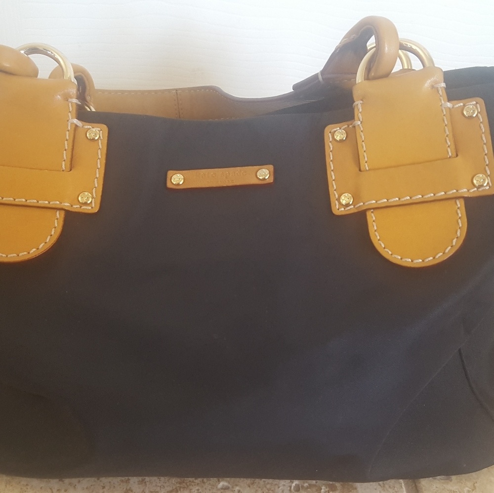 Kate Spade black and tan small handbag